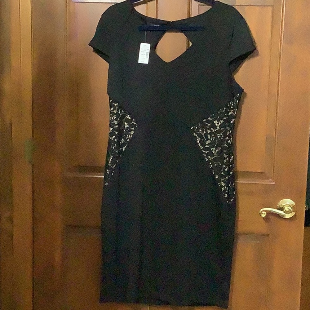 Maurices Black Ribbed Cut Out Sheath Dress
